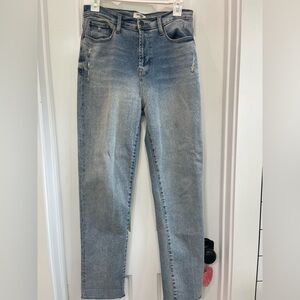 Kensie Vintage High-Rise Slim Blue Jeans